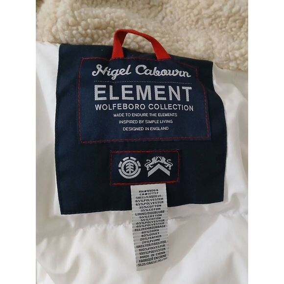 Nigel cabourn mens wolfeboro collection XL TALL down puffer blue parka jacket - Picture 7 of 10